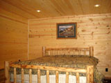 bedroom Knotty Pine Panel, T&G Decking, T&G Flooring, Log Cabin Siding